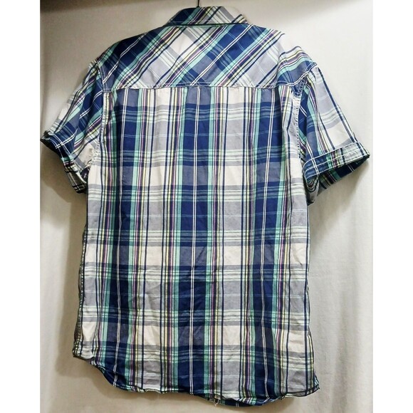 Men’s 2XL Plaid Western Shirt Snap Button Pockets Rolling Paper Co Work Harder - Picture 2 of 10